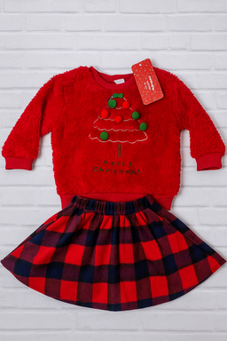 Festive Christmas 2-Piece Outfit Set (Age 2–3 Years)