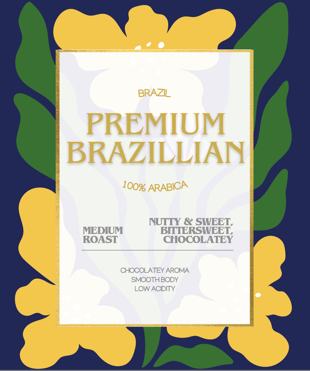 single origin - premium brazil arabica whole beans - 1kg