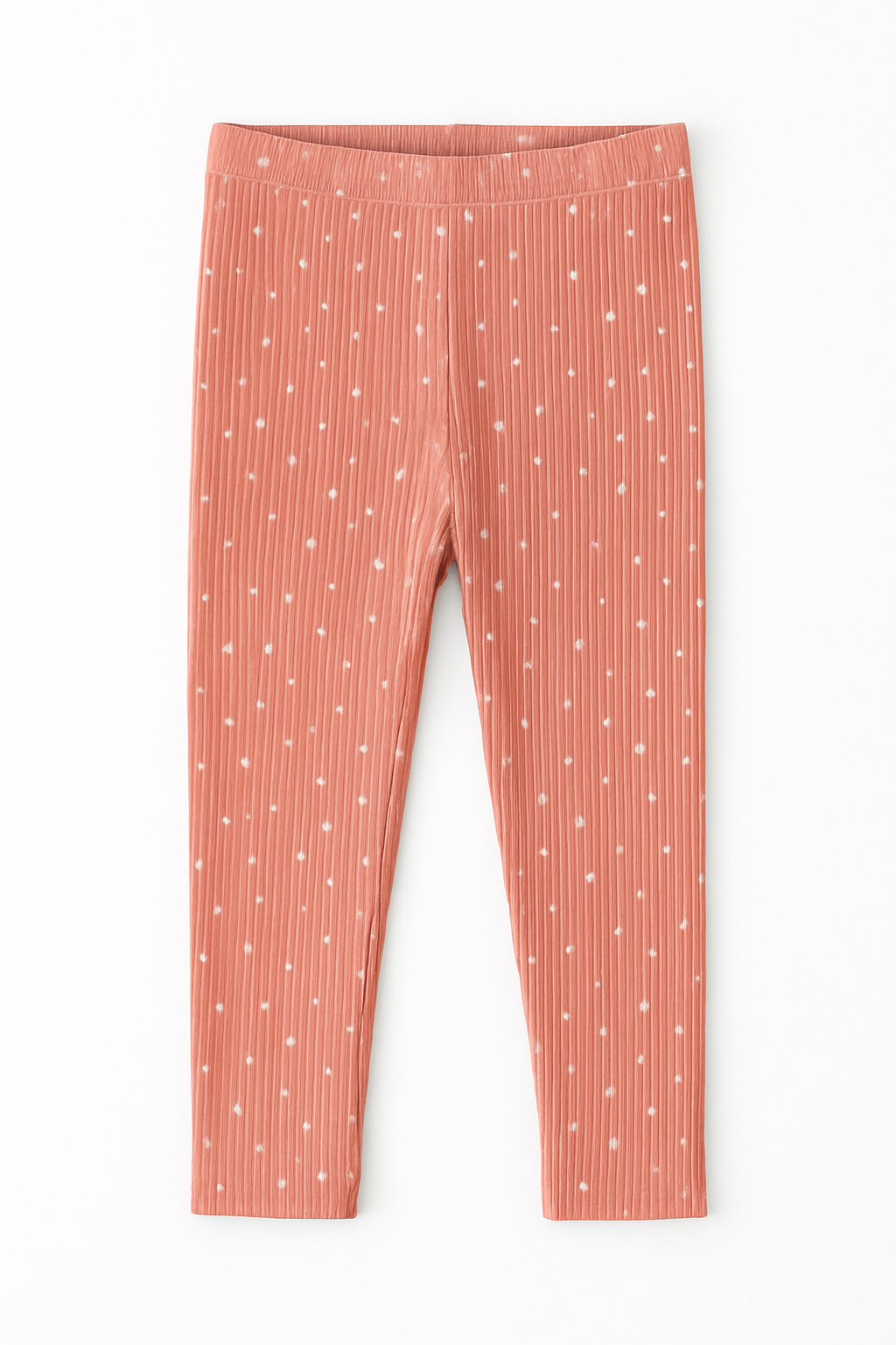 Pink Ribbed Dotted 2-Piece Outfit (3 Years)_2