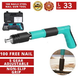 100 NAILS STEEL NAIL GUN TOOL 