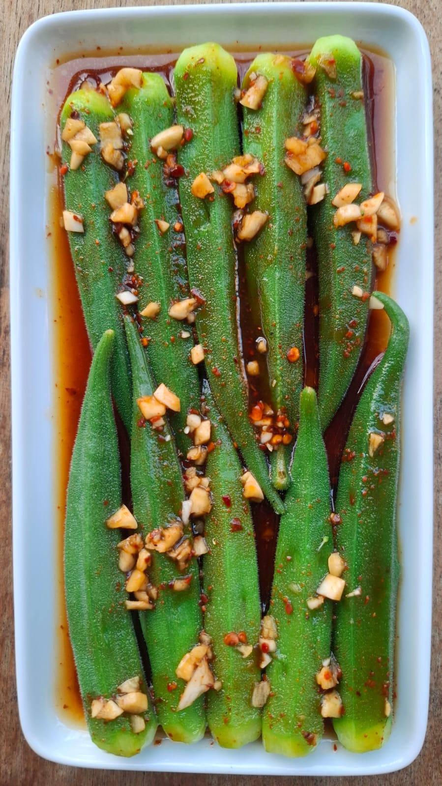 Ladies Finger salad 凉拌秋葵