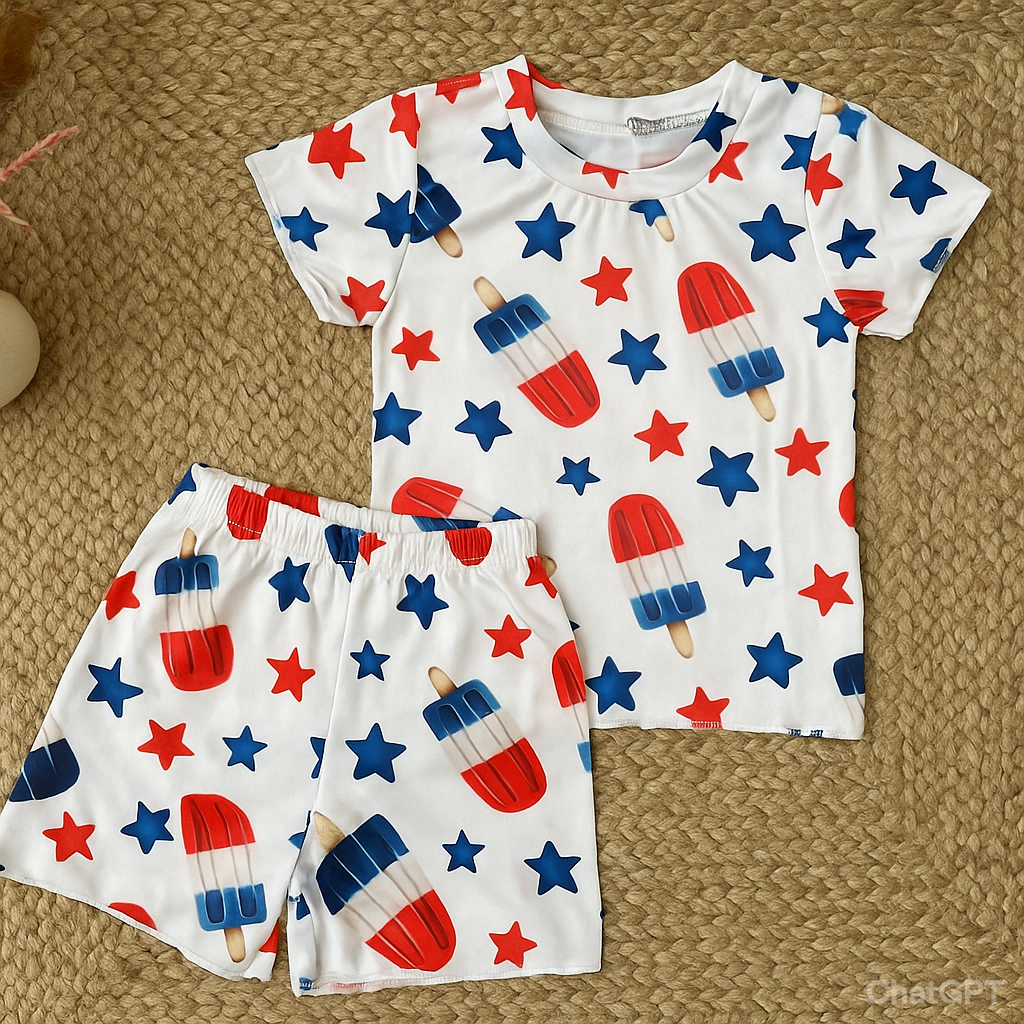 Infant Popsicle Print Summer Set (3–6 Months)