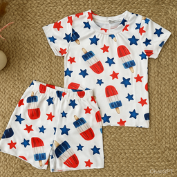 Infant Popsicle Print Summer Set (3–6 Months)