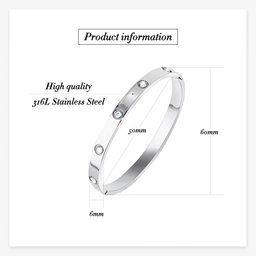 Stainless Steel 18k Hinged