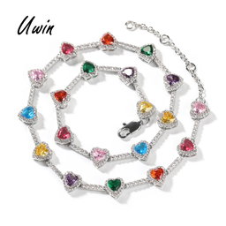 UWIN Heart Cubic Necklace
