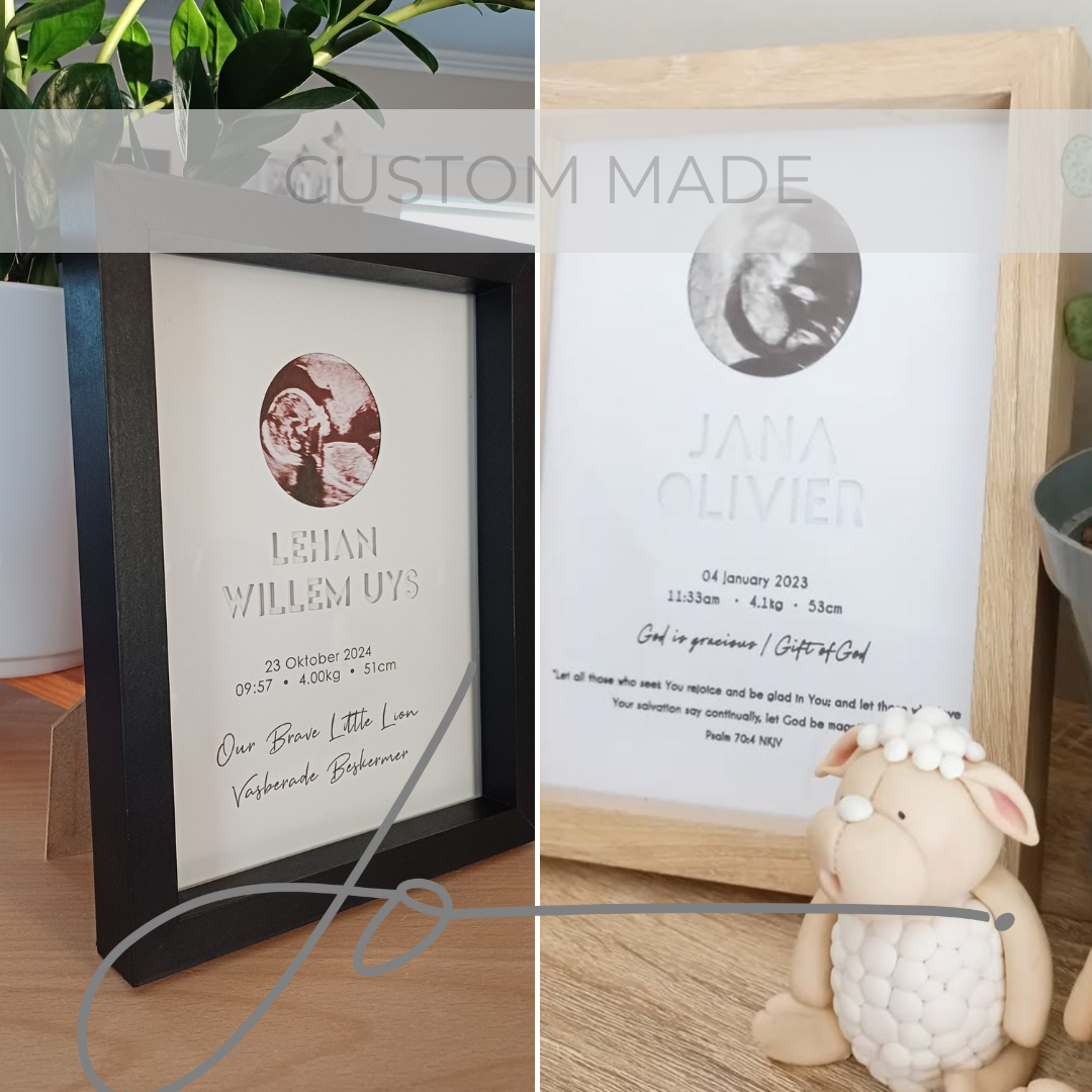 Personalised Baby Keepsake Frame