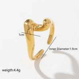 Golden Heart Ring