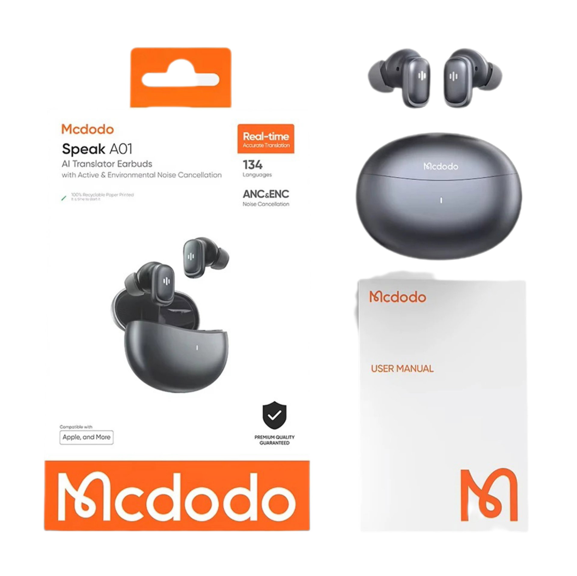 Mcdodo Speak A01 – Écouteurs AI Traducteurs (NMC0022)_1