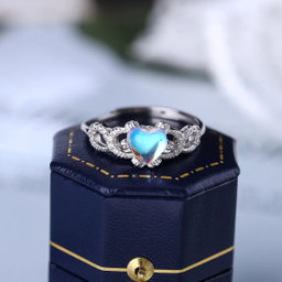 Moon Heart Ring