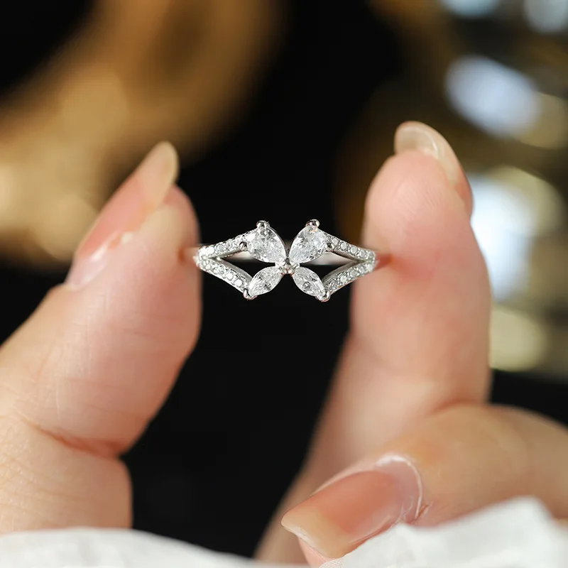 Butterfly Zircon Ring