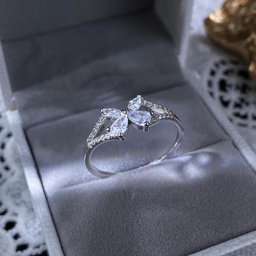 Butterfly Zircon Ring
