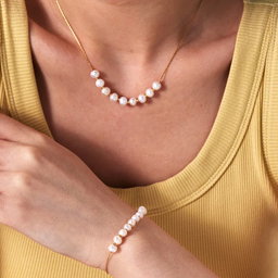 Chic Pearl Duo – Necklace & Bracelet