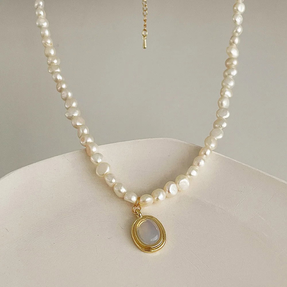 Mecylife Pearl Moon Necklace_0