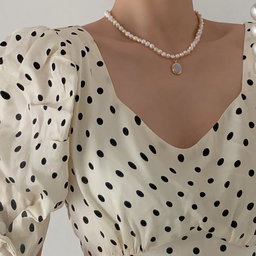 Mecylife Pearl Moon Necklace