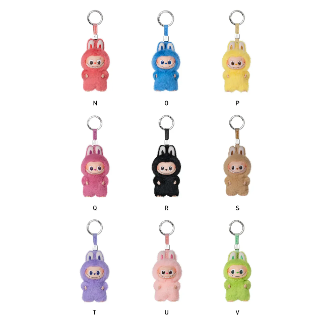 Labubu Pin for Love Series Plush Pendant Blind Box (N-Z)_2
