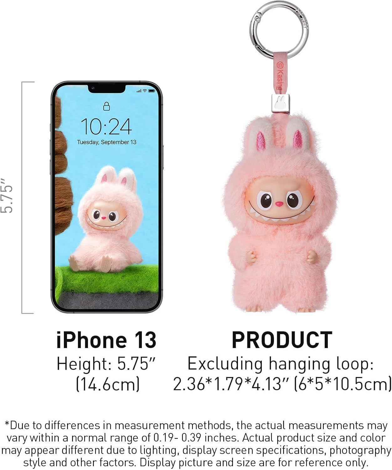 Labubu Pin for Love Series Plush Pendant Blind Box (N-Z)_4