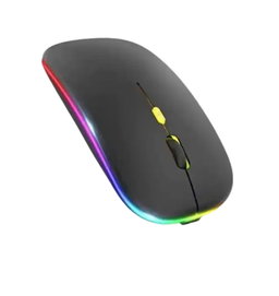 Souris Sans Fil Rechargeable AiTNT 7G – RGB LED, Ergonomique & Ultra-Silencieuse (NMC0036) 