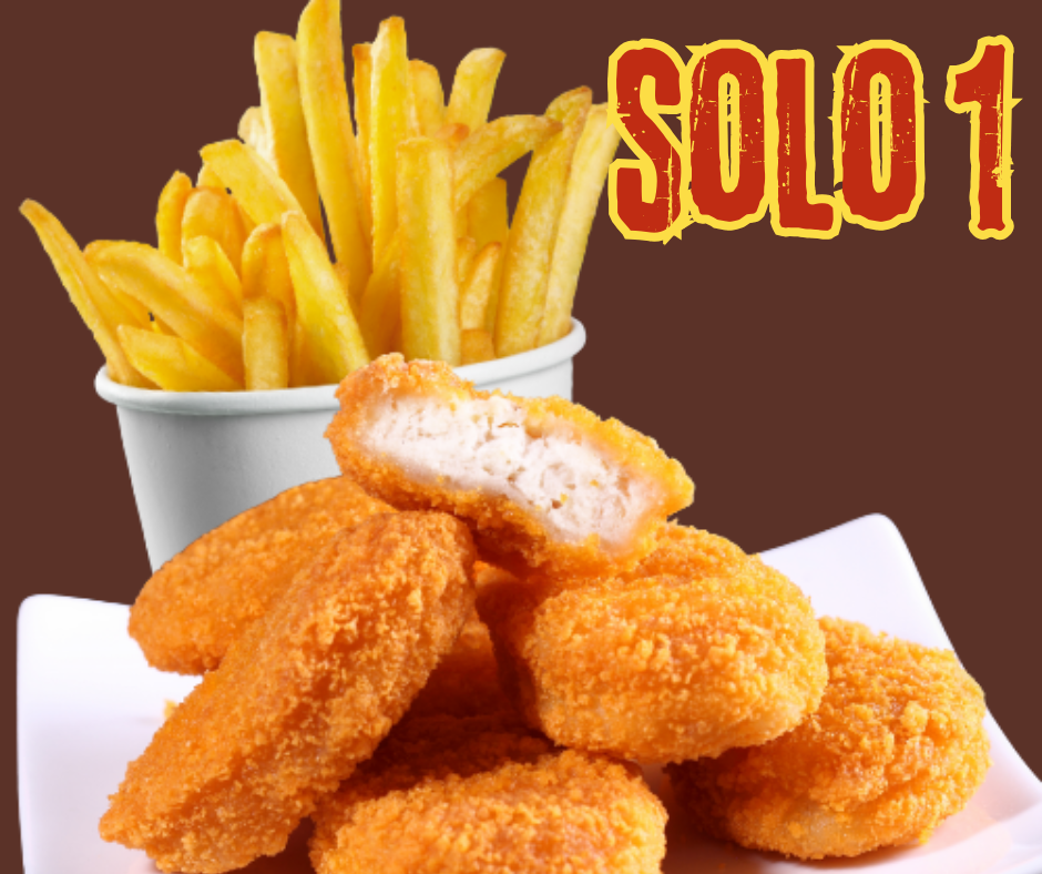 SOLO 1 (6pcs Nuggets and Fries) Free 12oz