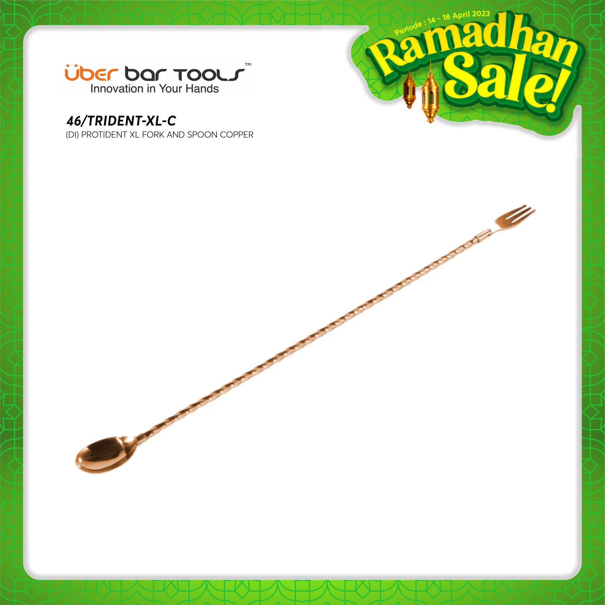 UBER BAR TOOLS PROTIDENT XL FORK AND SPOON COPPER_0