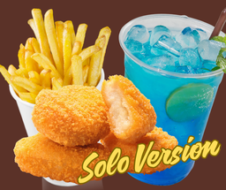 Nuggets SOLO VERSION (4pcs Nuggets & Fries) Free 12oz Fruitsoda