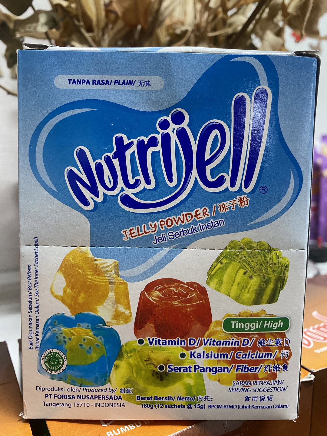 Nutrijell Tanpa Rasa 1box isi 12pcs