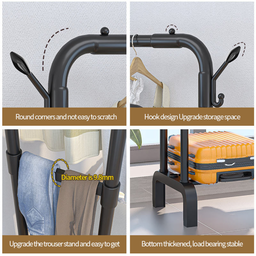 110CM POLE CLOTH HANGING RACK WITH HOOK 