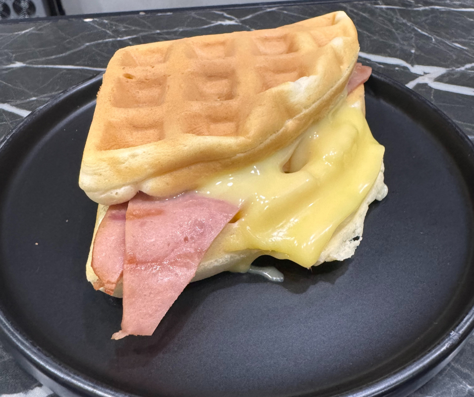 Waffle Ham & Cheese w/  Maple Syrup B1T1