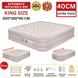 40CM AUTOMATIC INFLATABLE BED EXTRA THICK (TILAM ANGIN)