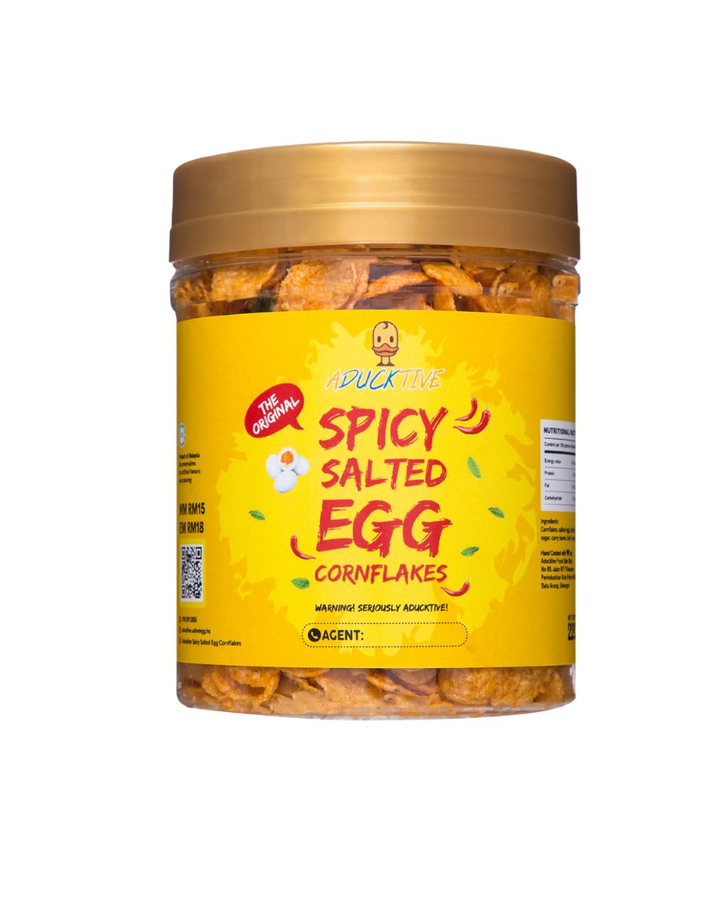 ADUCKTIVE SALTED EGG CORNFLAKES (SPICY)