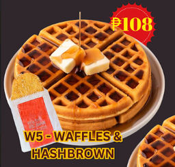 W5 (Waffles & Hashbrown w/ Free 12oz)