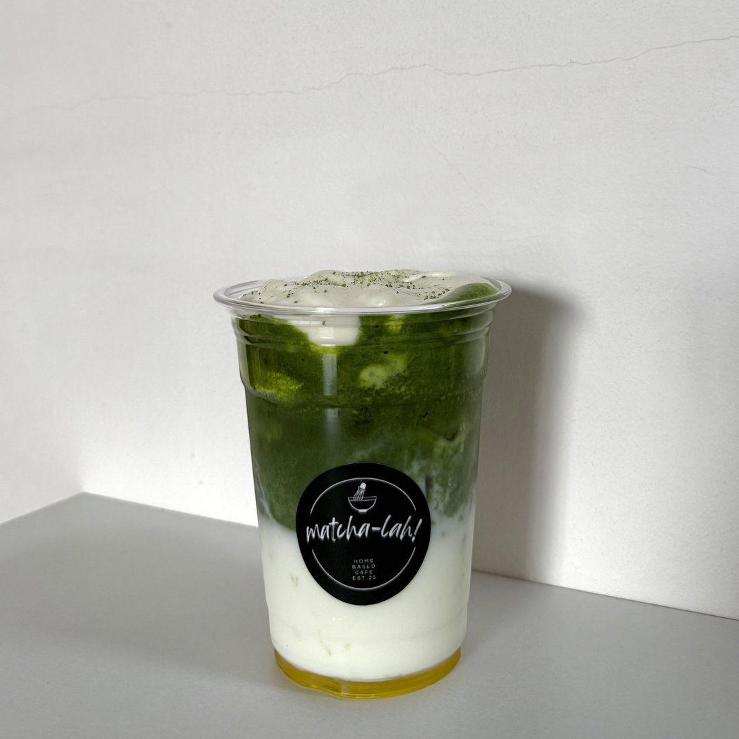 Salted Honey Cream Matcha Latte 