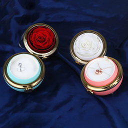 Rotating Eternal Rose Jewelry Box