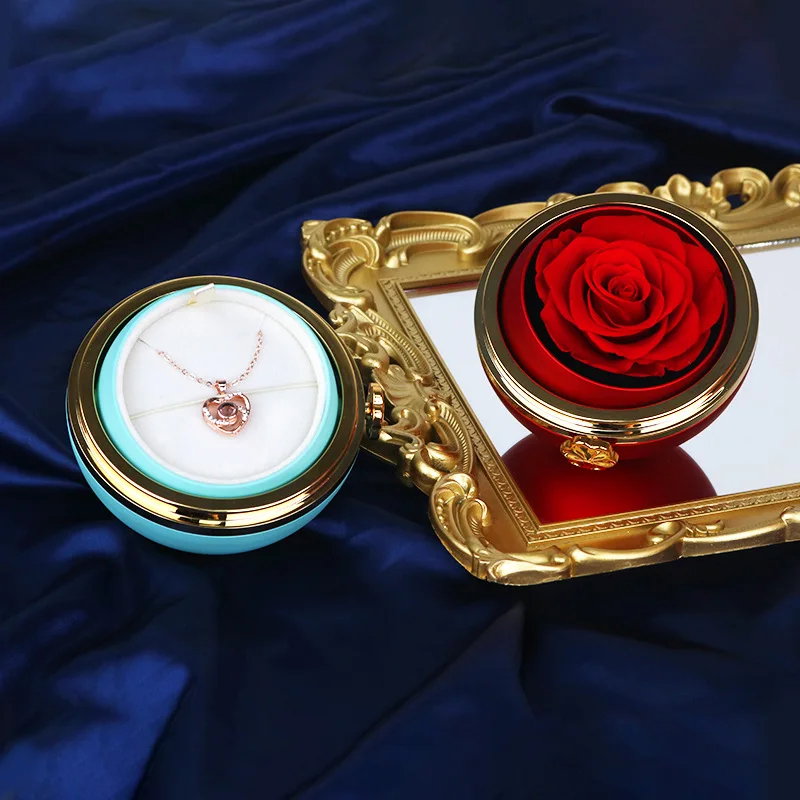 Rotating Eternal Rose Jewelry Box_2