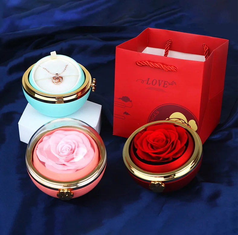 Rotating Eternal Rose Jewelry Box_4