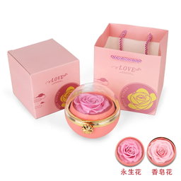 Rotating Eternal Rose Jewelry Box