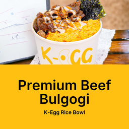 Premium Beef Bulgogi Egg RIce Bowl