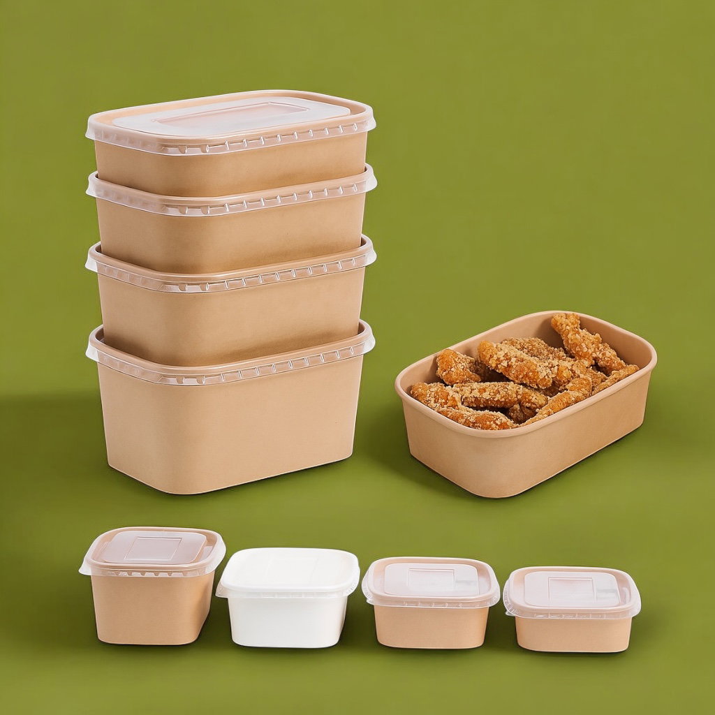 Rectangle Kraft Bowl _0