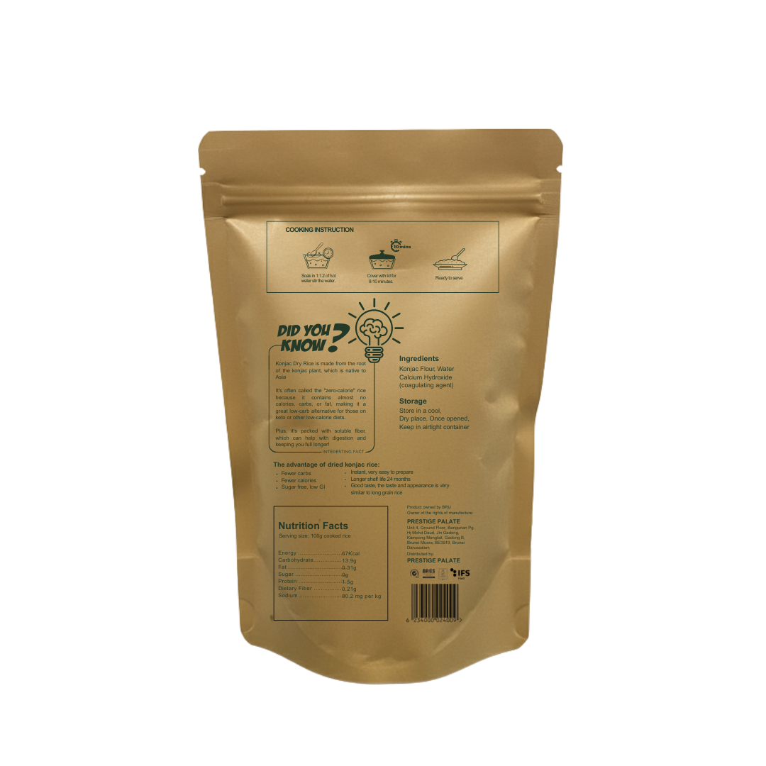 BRU Dry Konjac Rice 500g_1