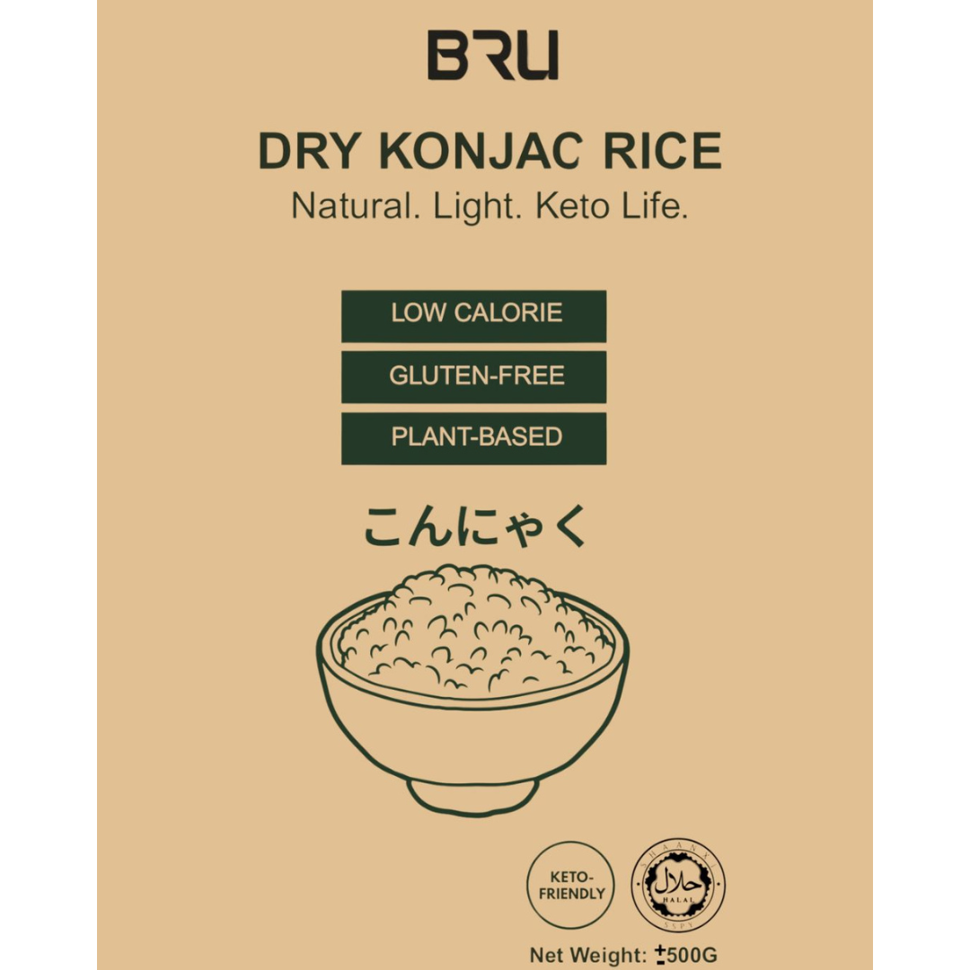 BRU Dry Konjac Rice 500g_2