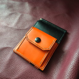 Urban V2 Money Clip Wallet in Black/Orange
