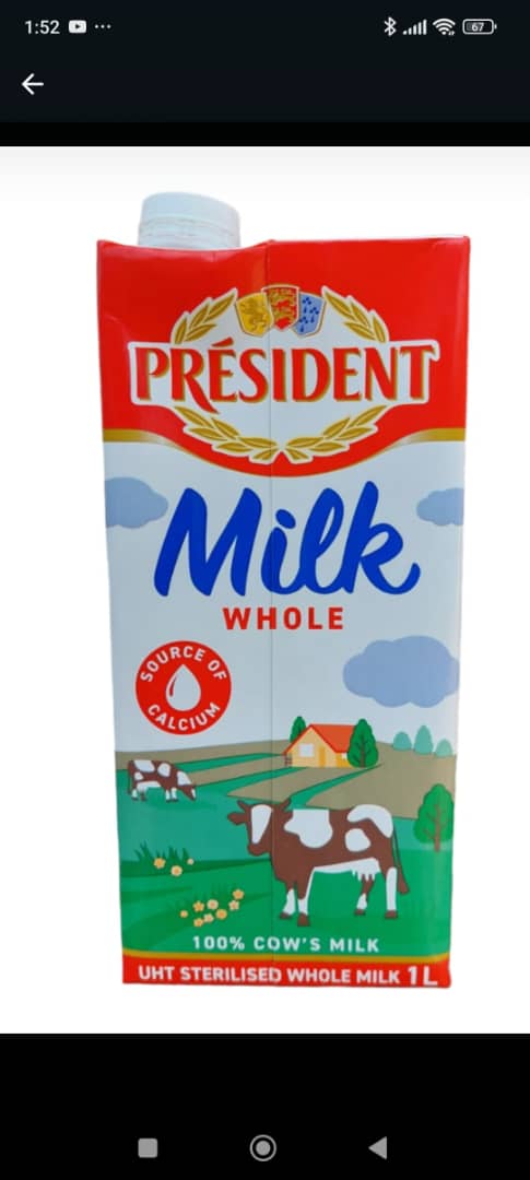 PRESIDENT MILK 1 LIT