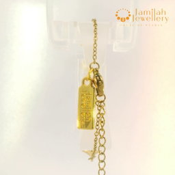 Delicate & Minimalist Pearl Bracelet – 18k Gold Plated Stainless Steel
