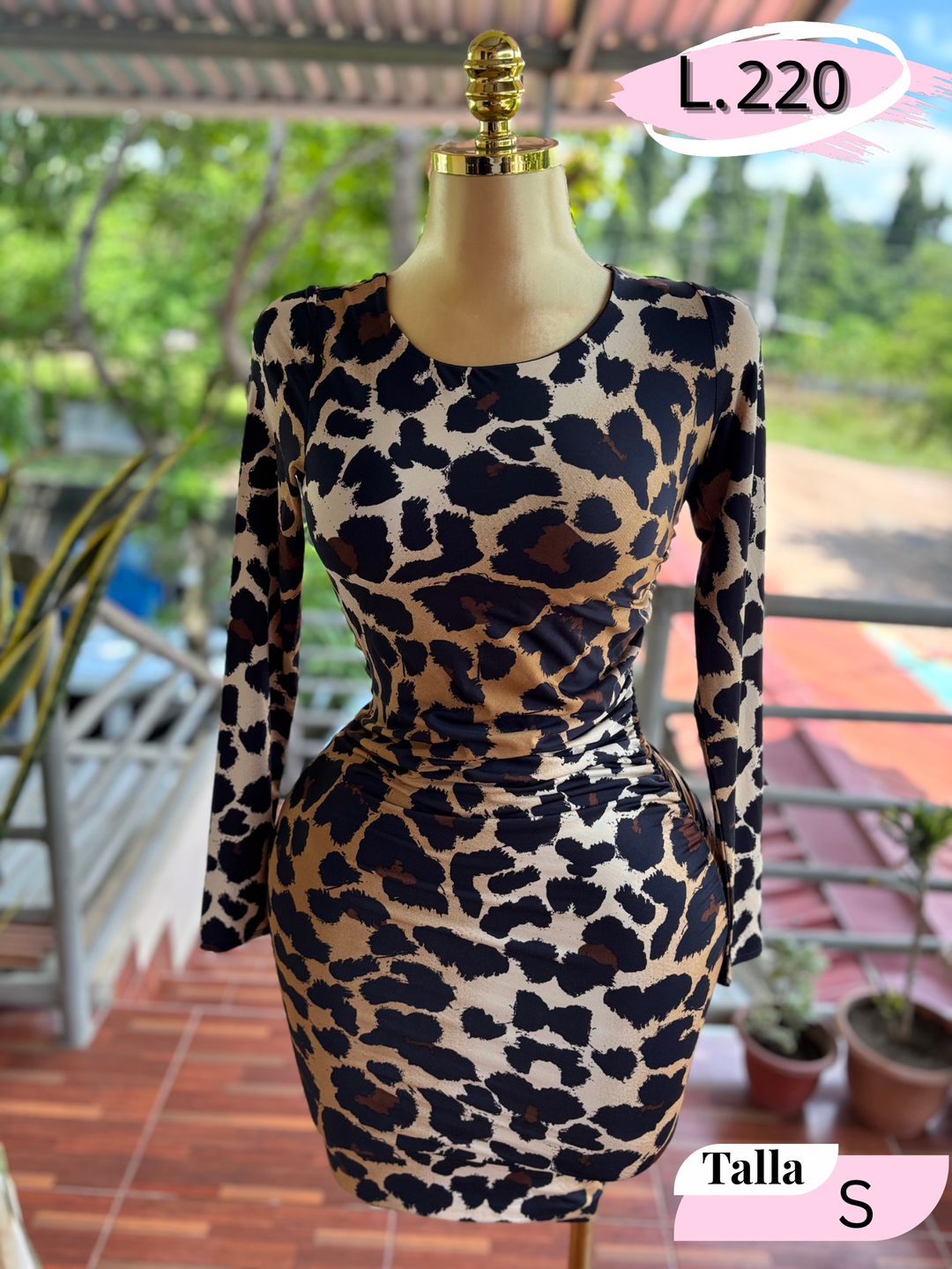 Vestido animal print 