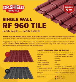 DR Shield RF 960 Genteng Upvc 1.040 x 1.540mm
