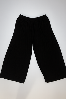 Pantalón negro ancho de tela ligera - Size L