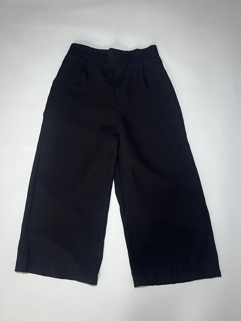 Pantalón negro palazzo elegante - Size S_0