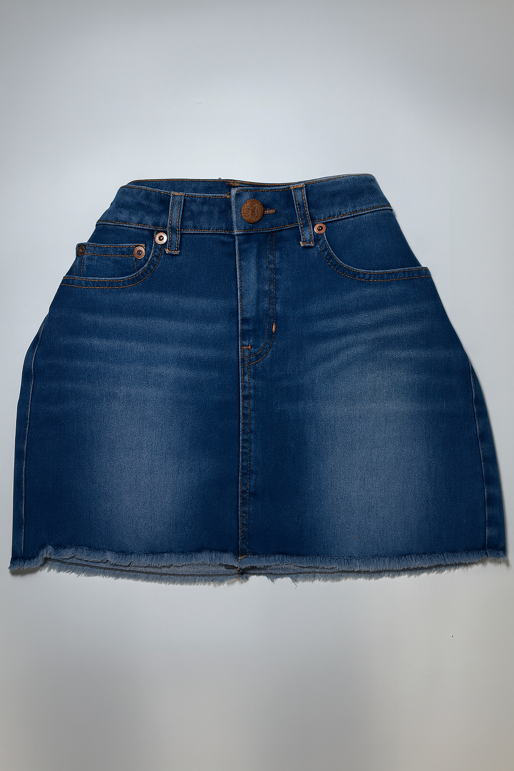 Falda corta de mezclilla con borde deshilachado - Size 9