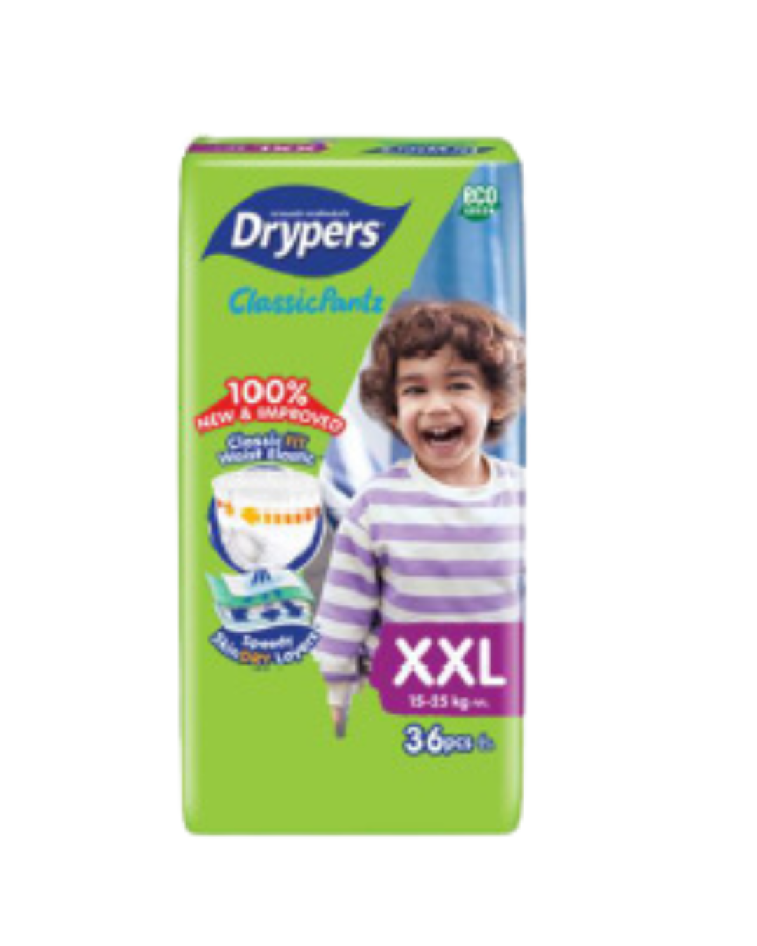 Drypers Classic Pantz Mega Pack - XXL 36s