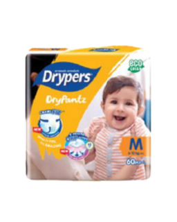 Drypers DryPantz Mega Pack - Medium 58s X 4 (1 Carton)