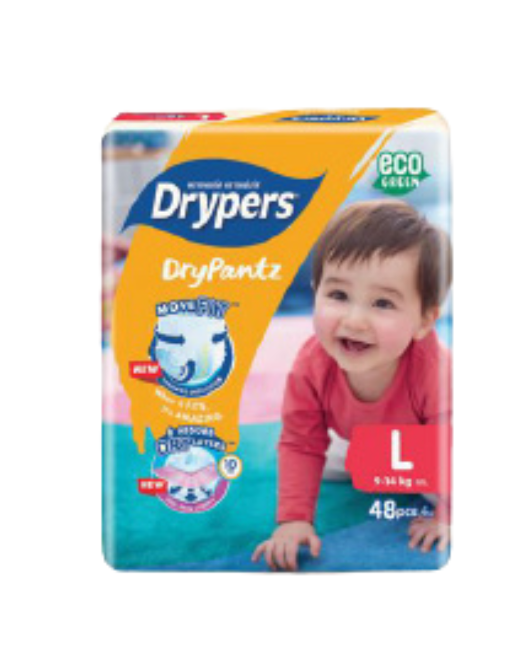 Drypers DryPantz Mega Pack - Large 48s_0